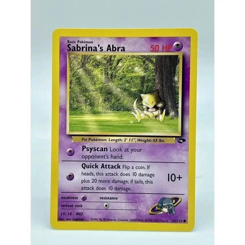 Sabrina’s Abra  94/132 Pokémon Card Non Holo Vintage 2000‎ NM